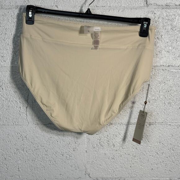 CALIA Women's Wide Banded High Rise Swim Bottoms sand XL - Picture 5 of 6